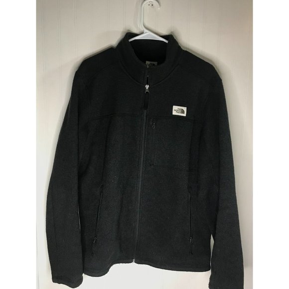 The North Face Men's Tsillan Full Zip fleece jacket, TNF Black Heather LG - Picture 1 of 8